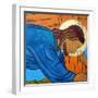 Jesus falls under the cross-Sara Hayward-Framed Giclee Print