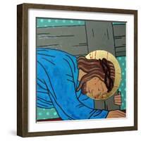 Jesus falls-Sara Hayward-Framed Giclee Print