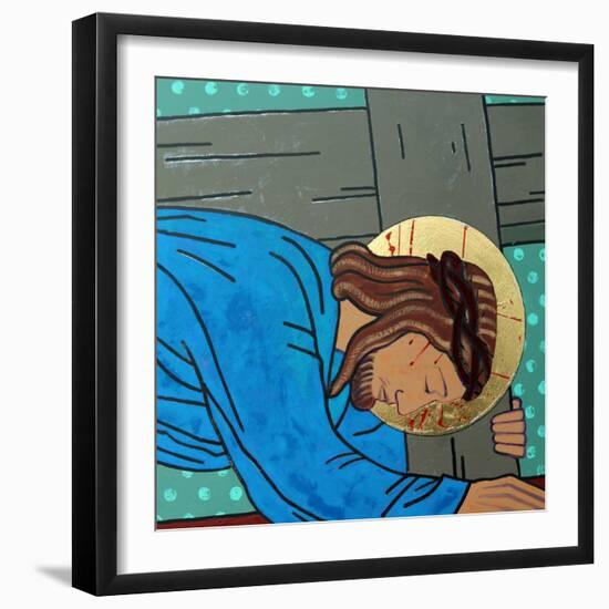 Jesus falls-Sara Hayward-Framed Giclee Print