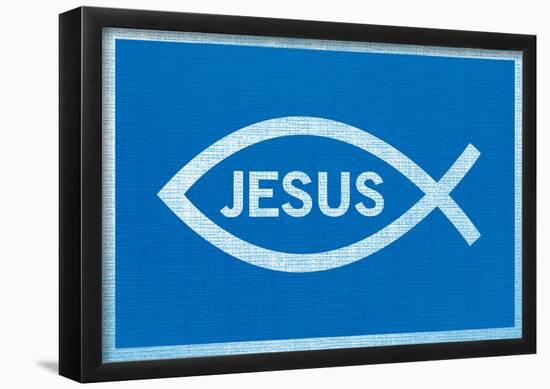 Jesus Fish With Text-null-Framed Poster