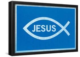 Jesus Fish With Text-null-Framed Poster