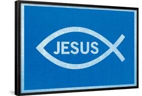 Jesus Fish With Text-null-Framed Poster