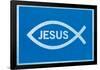 Jesus Fish With Text-null-Framed Poster