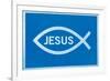 Jesus Fish With Text-null-Framed Art Print