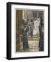 Jesus Forbids the Carrying of Loads in the Forecourt of the Temple-James Tissot-Framed Giclee Print