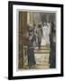 Jesus Forbids the Carrying of Loads in the Forecourt of the Temple-James Tissot-Framed Giclee Print