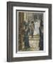 Jesus Forbids the Carrying of Loads in the Forecourt of the Temple-James Tissot-Framed Giclee Print