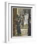 Jesus Forbids the Carrying of Loads in the Forecourt of the Temple-James Tissot-Framed Giclee Print