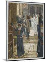 Jesus Forbids the Carrying of Loads in the Forecourt of the Temple-James Tissot-Mounted Giclee Print