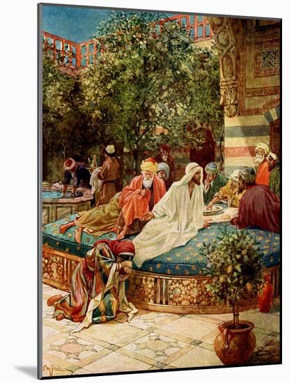 Jesus forgives a sinful woman - Bible-William Brassey Hole-Mounted Giclee Print