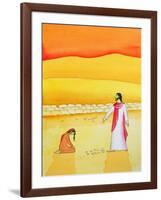 Jesus Forgives the Woman Caught in Adultery, 2006-Elizabeth Wang-Framed Giclee Print