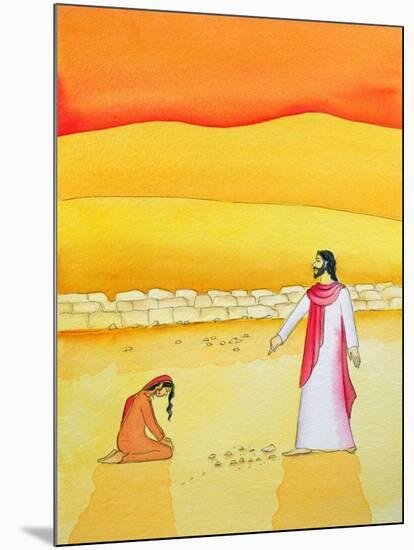 Jesus Forgives the Woman Caught in Adultery, 2006-Elizabeth Wang-Mounted Giclee Print