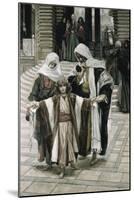 Jesus Found in the Temple-James Tissot-Mounted Giclee Print