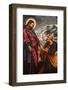 Jesus giving keys to St. Peter, painting in Palma Cathedral, Palma, Majorca, Balearic Islands-Godong-Framed Photographic Print