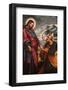 Jesus giving keys to St. Peter, painting in Palma Cathedral, Palma, Majorca, Balearic Islands-Godong-Framed Photographic Print