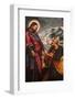 Jesus giving keys to St. Peter, painting in Palma Cathedral, Palma, Majorca, Balearic Islands-Godong-Framed Photographic Print