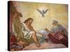 Jesus, God and the Holy Spirit, Franciscan Church of Vienna, Vienna, Austria, Europe-null-Stretched Canvas