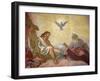 Jesus, God and the Holy Spirit, Franciscan Church of Vienna, Vienna, Austria, Europe-null-Framed Photographic Print