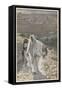 Jesus Goes in the Evening to Bethany-James Tissot-Framed Stretched Canvas