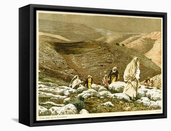 Jesus goes up to Jerusalem - St John, Bible-James Jacques Joseph Tissot-Framed Stretched Canvas