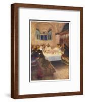 Jesus Has Supper with His Disciples for the Last Time-null-Framed Art Print