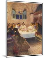 Jesus Has Supper with His Disciples for the Last Time-null-Mounted Art Print