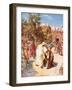 Jesus Healing a Leper-William Brassey Hole-Framed Giclee Print