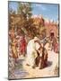 Jesus Healing a Leper-William Brassey Hole-Mounted Giclee Print