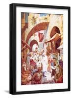 Jesus Healing a Woman in the Crowd While on the Way to the House of Jairus-William Brassey Hole-Framed Giclee Print