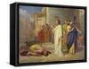 Jesus Healing the Leper, 1864-Jean-Marie Melchior Doze-Framed Stretched Canvas