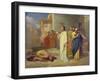 Jesus Healing the Leper, 1864-Jean-Marie Melchior Doze-Framed Giclee Print