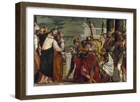 Jesus Healing the Servant of a Centurion-Paolo Veronese-Framed Giclee Print