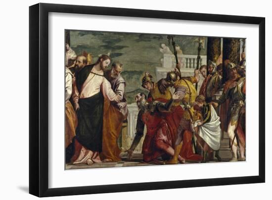 Jesus Healing the Servant of a Centurion-Paolo Veronese-Framed Giclee Print