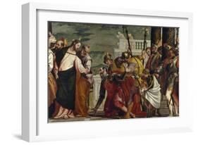 Jesus Healing the Servant of a Centurion-Paolo Veronese-Framed Giclee Print