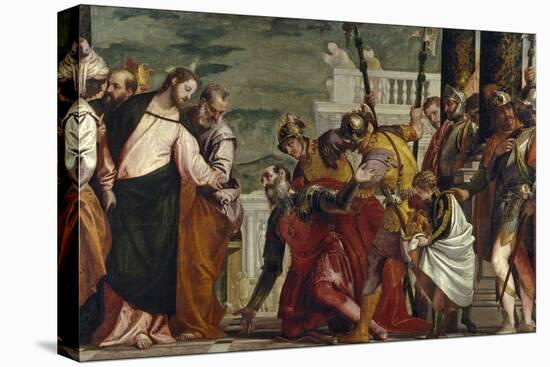 Jesus Healing the Servant of a Centurion-Paolo Veronese-Stretched Canvas