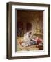 Jesus heals a sick girl - Bible-William Brassey Hole-Framed Premium Giclee Print