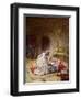 Jesus heals a sick girl - Bible-William Brassey Hole-Framed Premium Giclee Print