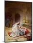 Jesus heals a sick girl - Bible-William Brassey Hole-Mounted Premium Giclee Print