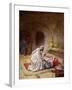 Jesus heals a sick girl - Bible-William Brassey Hole-Framed Giclee Print