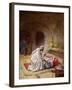 Jesus heals a sick girl - Bible-William Brassey Hole-Framed Giclee Print