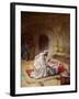 Jesus heals a sick girl - Bible-William Brassey Hole-Framed Giclee Print