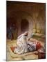 Jesus heals a sick girl - Bible-William Brassey Hole-Mounted Giclee Print