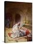 Jesus heals a sick girl - Bible-William Brassey Hole-Stretched Canvas