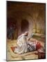 Jesus heals a sick girl - Bible-William Brassey Hole-Mounted Giclee Print