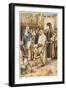 Jesus Heals Blind Bartimaeus (Bartimeus)-null-Framed Art Print
