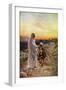 Jesus heals lepers in Samaria - Bible, New Testament-William Brassey Hole-Framed Giclee Print