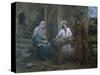 Jesus Helping St. Joseph in His Workshop, Church of St. Joseph, Nazareth, Israel-null-Stretched Canvas