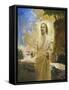 Jesus in Front of Cave-Hal Frenck-Framed Stretched Canvas