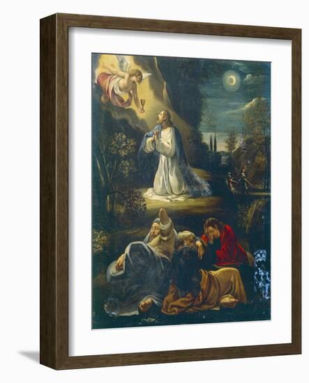 Jesus in Garden, Scene from Passion of Jesus by Giuseppe Cesari-null-Framed Giclee Print