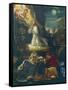 Jesus in Garden, Scene from Passion of Jesus by Giuseppe Cesari-null-Framed Stretched Canvas